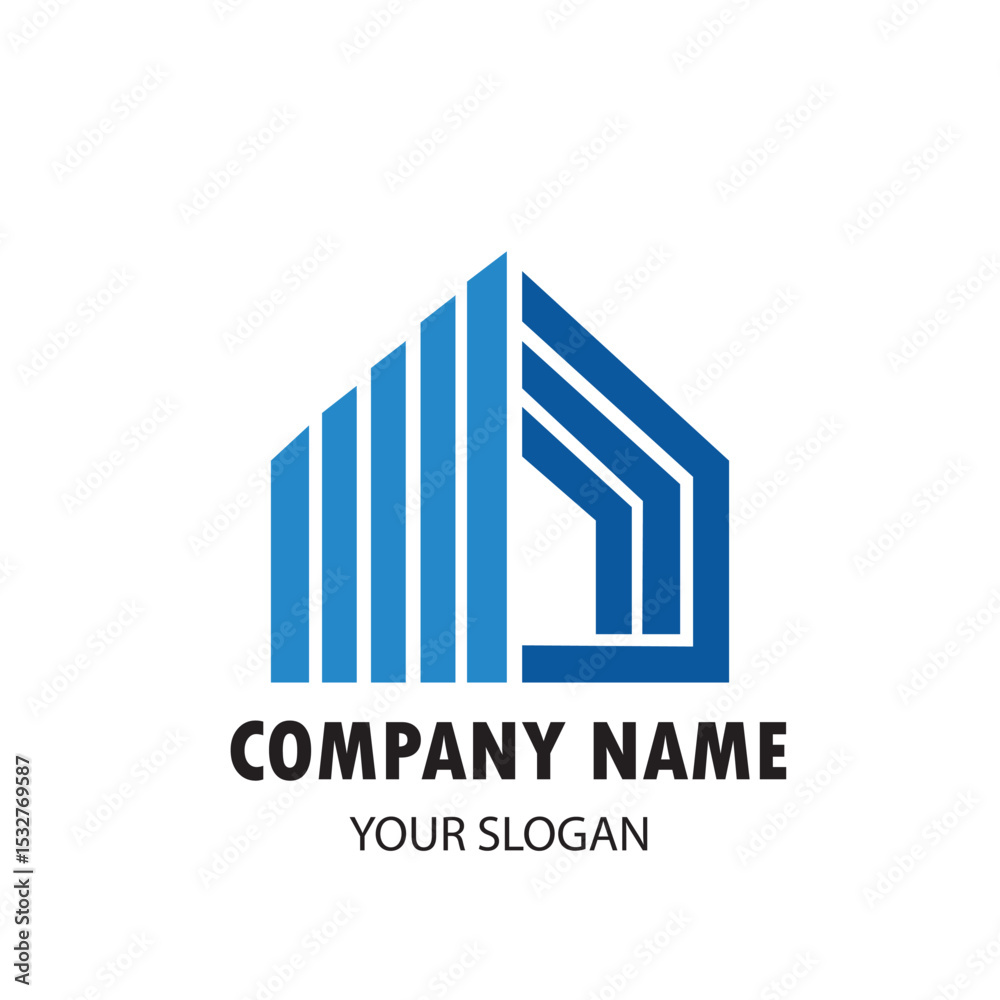 Fototapeta premium Modern Real Estate and Construction Logo Design