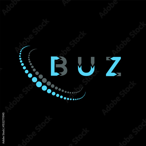 BUZ letter logo abstract design. BUZ unique design. BUZ.