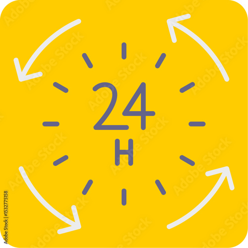 24 Hours Icon