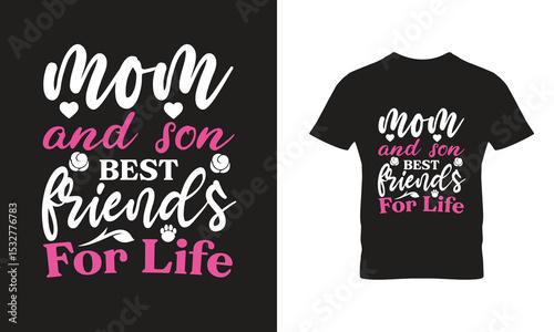 Mom and Son Best Friends for Life T-Shirt – Mother's Day Gift, Cute Matching Family Tee