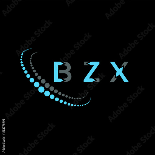 BZX letter logo abstract design. BZX unique design. BZX.