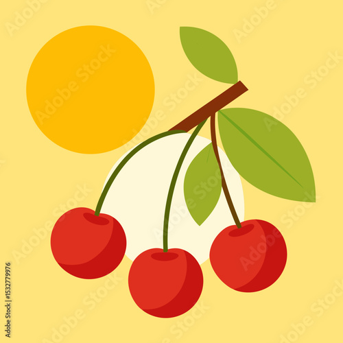 cherry vector illustration