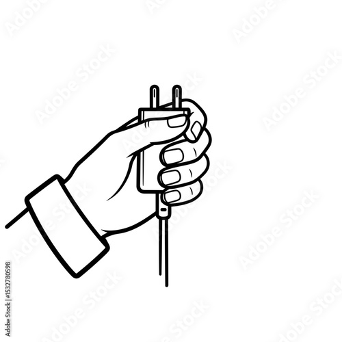 Hand holding a smartphone charger, ready to plug in, essential tech accessory