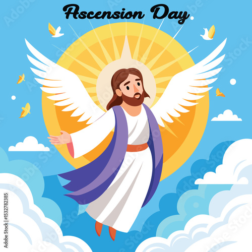 Ascension Day Photo Frames & Posters Editable Files