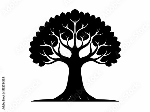vector tree silhouette