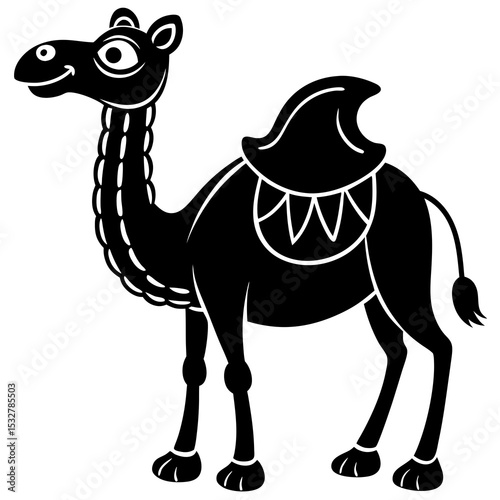 camel in the desert