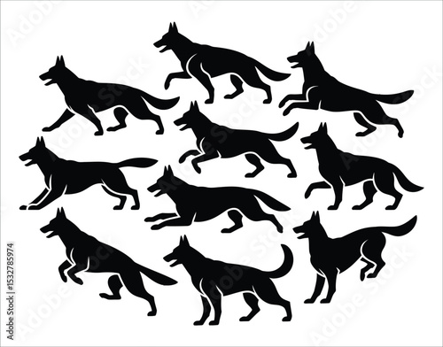 German Shepherd Lovers Silhouette Collection