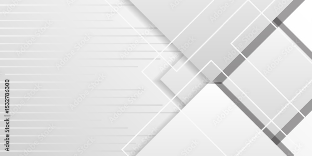 Modern Abstract White & Grey Geometric Background