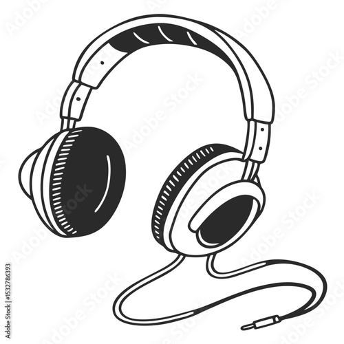 headphones isolated on white background