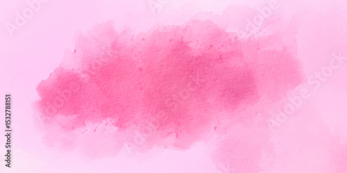 Pink watercolor background. Abstract watercolor background with watercolor splashes. Rose pink watercolor background with copy space. Soft pink beautiful watercolor background paper texture vector.