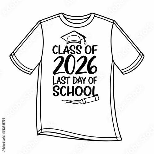  In My 2026 Senior Era T-shirt, Senior Class T-shirt, Graduate Shirt, Graduate Saying, High School Shirt, University T-shirt, Class of 2026, Last Day Of School, Cut File For Cricut And Silhouette, 