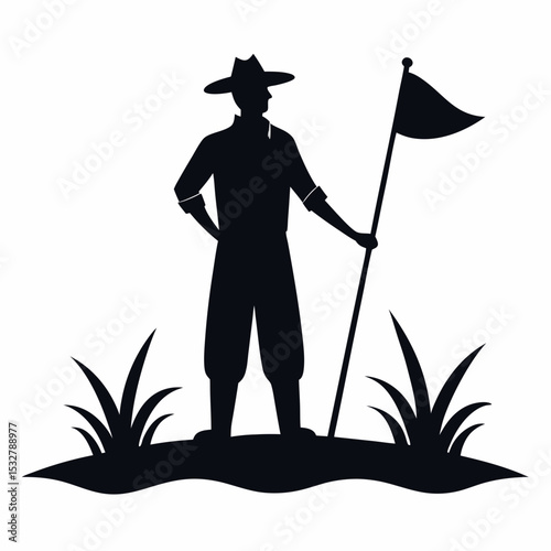 silhouette of a man