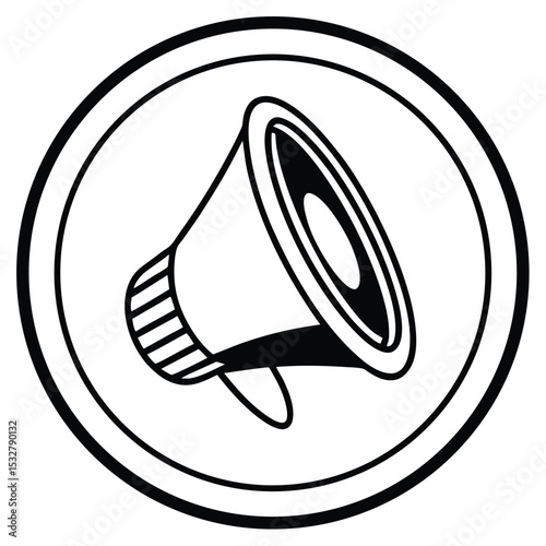 vector illustration of a megaphone