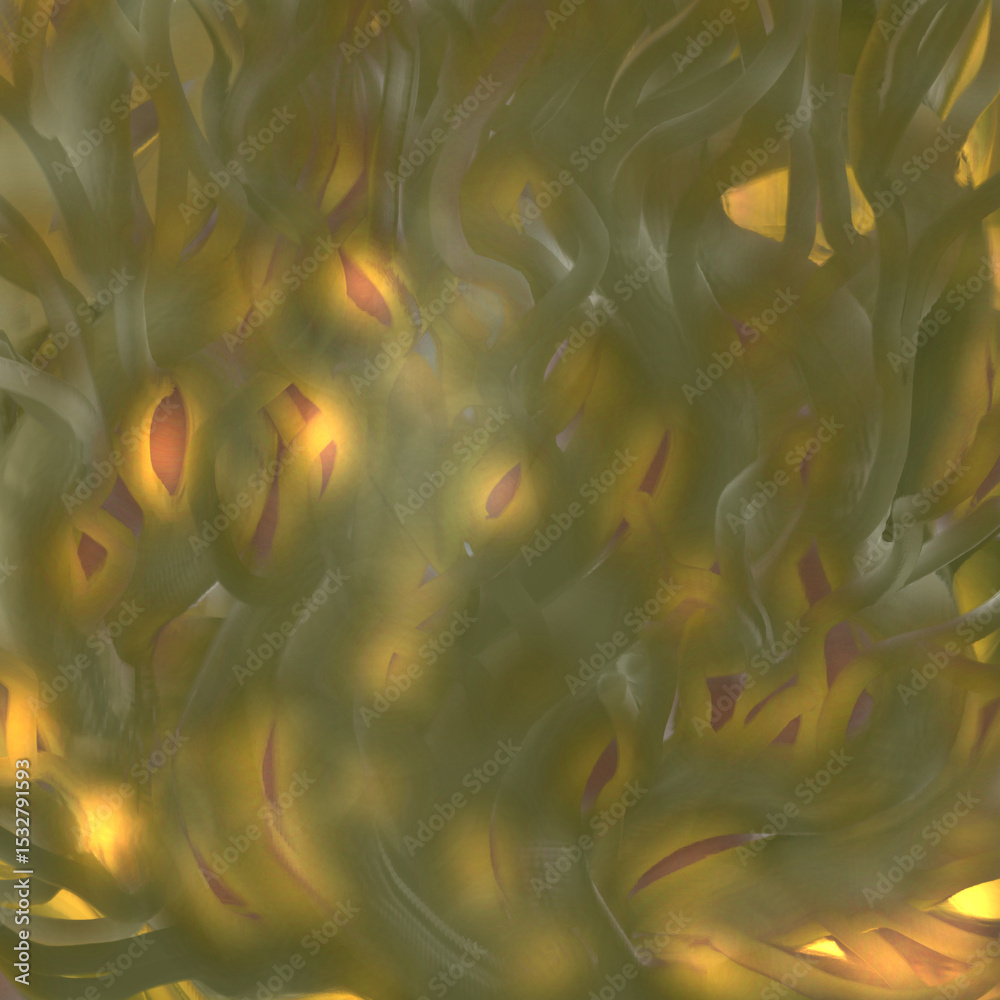 Fototapeta premium Organic Flowing Network in Soft Tones
