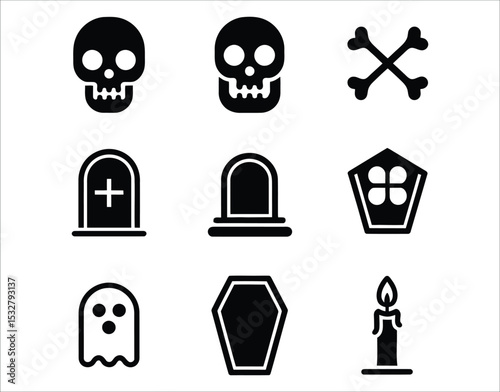 Silhouette Halloween Assets – Vector Format