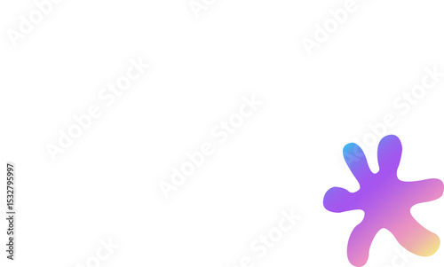 Flat design is showing HAPPY HOLI text and gradient splatter on transparent background