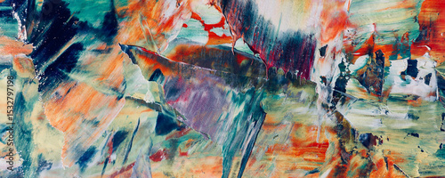Wallpaper Mural Abstract art background . Hand painting artwork on canvas . Torontodigital.ca