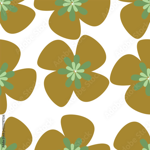 textile design with cute silhouette foliage pattern image
