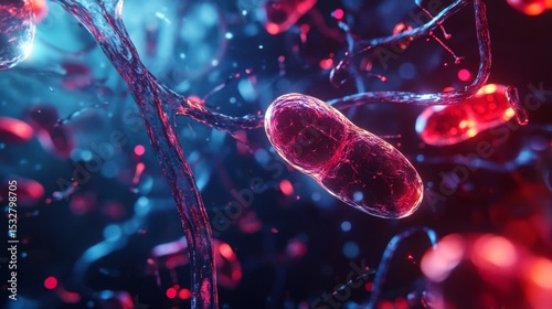 Futuristic Visualization of Nitric Oxide Relaxing Blood Vessels