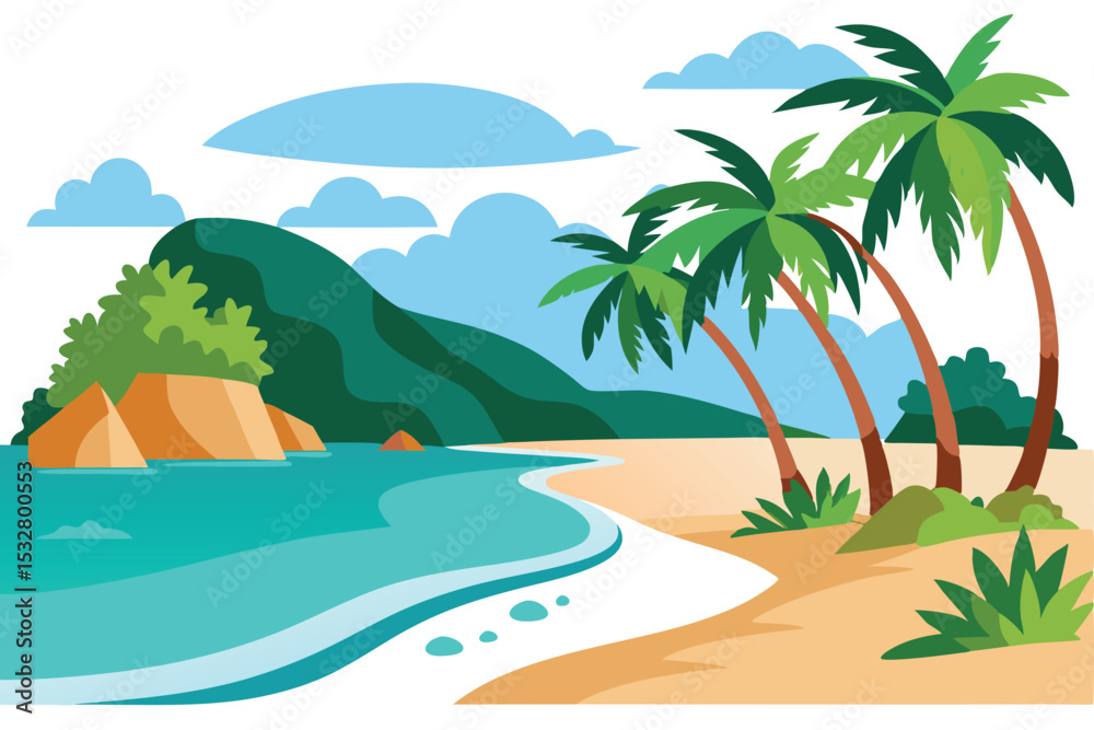Fototapeta premium Abstract tropical beach