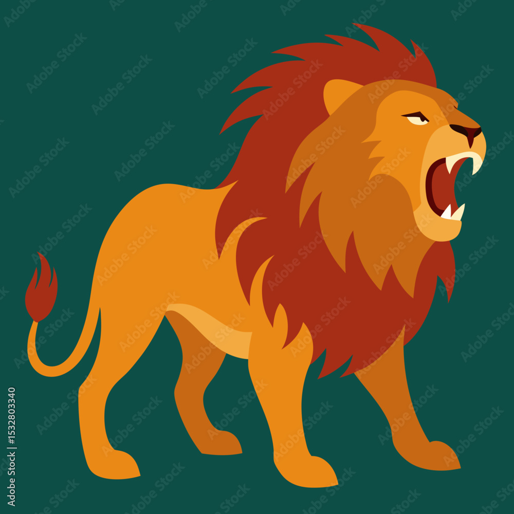 vector illustration of a lion vector illustration of a lion