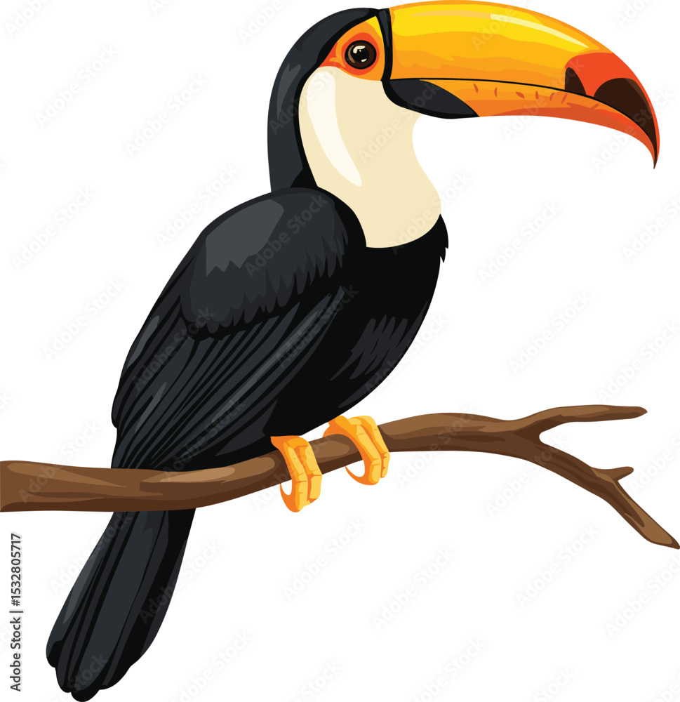 Fototapeta premium toucan on a branch