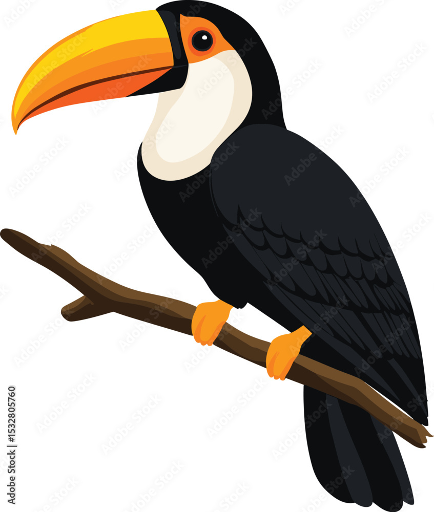 Fototapeta premium toucan on a white background