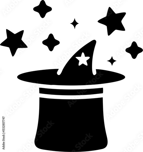 magic hat and magic wand