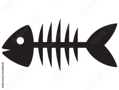 FISH SKELTON SILHOUETTE