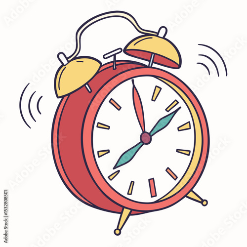 alarm clock vector illustration