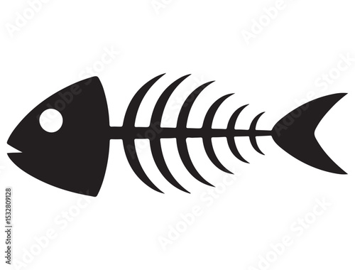 FISH SKELTON SILHOUETTE