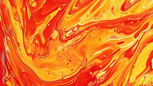 Abstract dynamic flames animation with vibrant red and yellow colors creating mesmerizing patterns