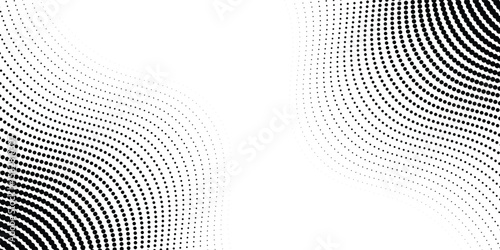 Light gradient halftone dots grunge wide background shape dots modern art