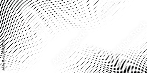 Light gradient halftone dots grunge wide background shape dots modern art