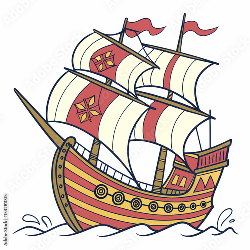 pirate ship in the sea