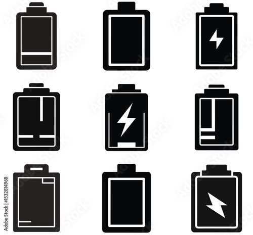 Various Battery Power Level Icons