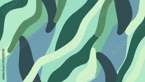 Animated abstract doodle loop with flowing organic lines in earthy tones