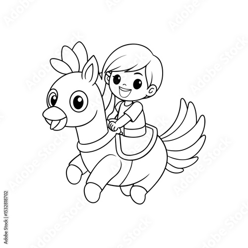 Printable Chick Rolling a Lollipop Outline