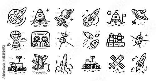 Space Mission Icons