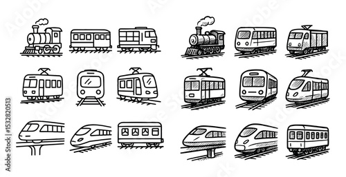 Rail Transport Icons