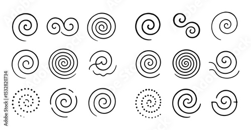 Spiral Icons Grid