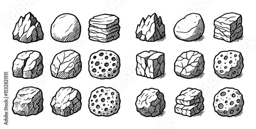 Rock Texture Icons