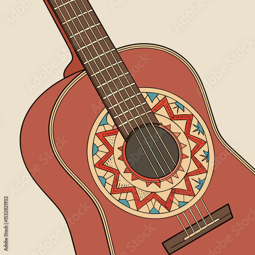 acoustic guitar and music
