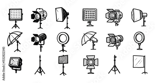 Lighting Gear Icons
