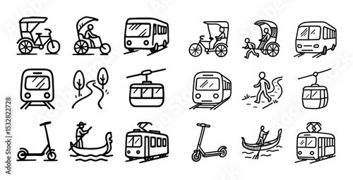 Local Transport Icons