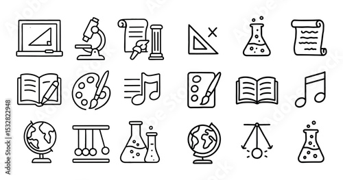 Academic Icons Grid