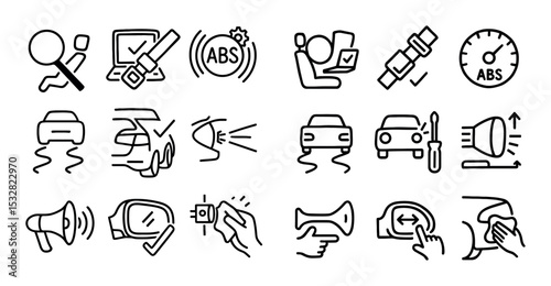 Car Safety Icons