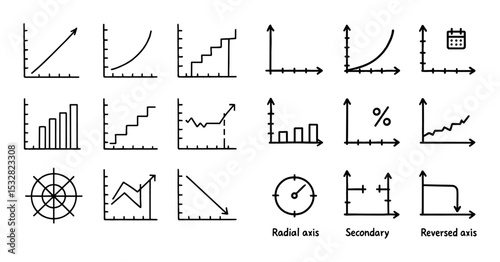 Hand-Drawn Axis Icons