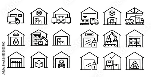 Warehouse Icons Grid