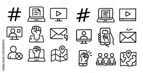 Digital Activism Icons